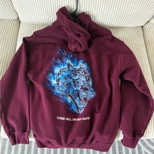 Darc Sport “Hell or High Water” Maroon Hoodie